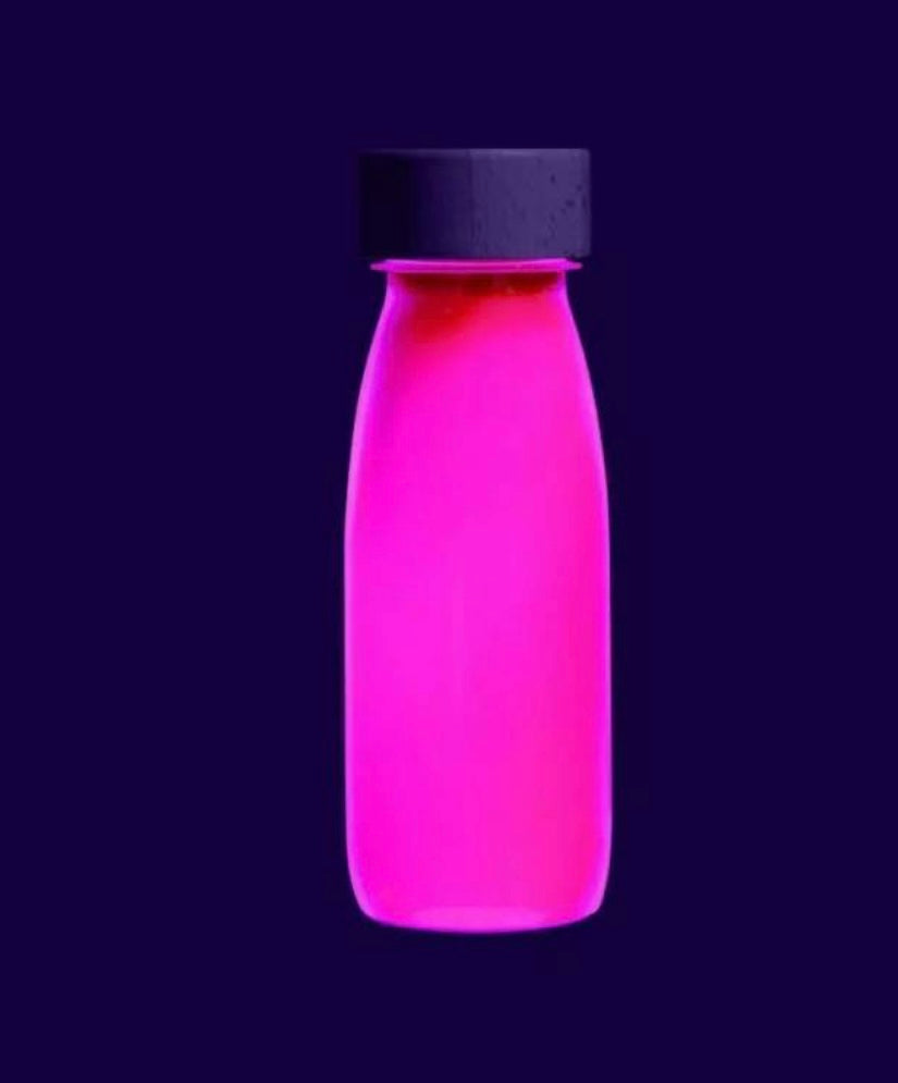 Botella sensorial fluorescente