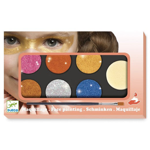 Estuche maquillaje 6 colores metal